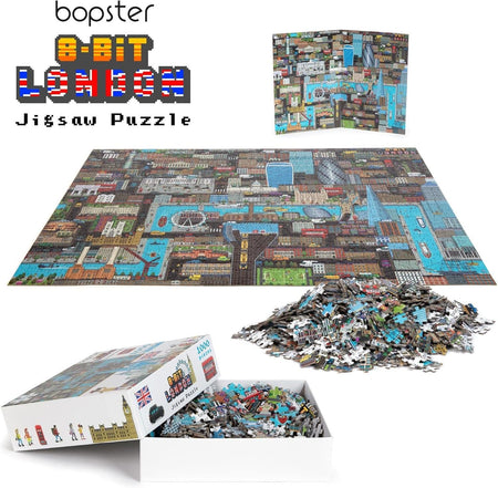 Bopster: 8-Bit London - 1000 Piece Puzzle Toys & Games Bopster