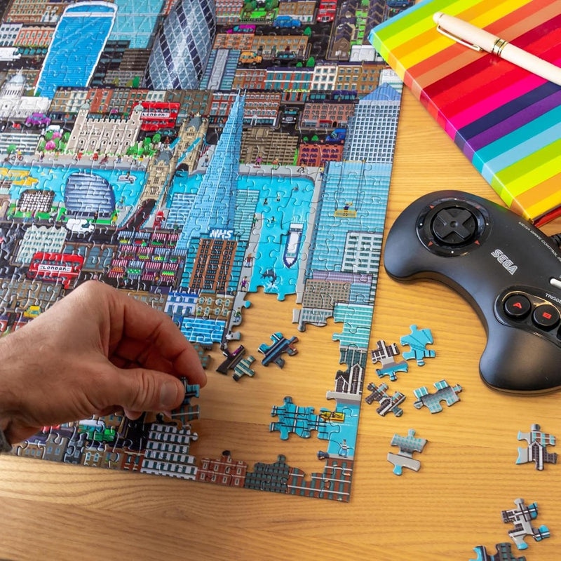 Bopster: 8-Bit London - 1000 Piece Puzzle Toys & Games Bopster