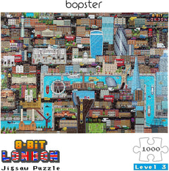 Bopster: 8-Bit London - 1000 Piece Puzzle Toys & Games Bopster