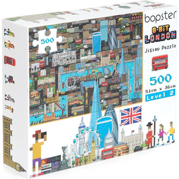 Bopster: 8-Bit London - 1000 Piece Puzzle Toys & Games Bopster
