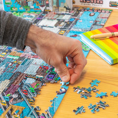 Bopster: 8-Bit New York - 1000 Piece Puzzle Toys & Games Bopster