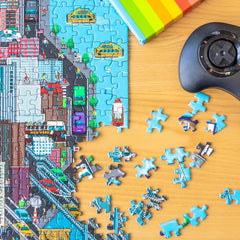 Bopster: 8-Bit New York - 1000 Piece Puzzle Toys & Games Bopster