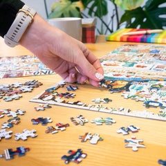Bopster: Illustrated London Jigsaw Puzzle - 1000 Piece Toys & Games Bopster