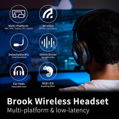 Brook Gaming: Wireless Headset [Electronics] Electronics Brook Gaming   