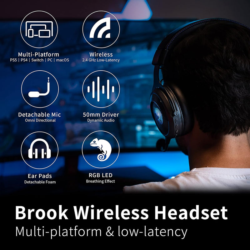 Brook Gaming: Wireless Headset [Electronics] Electronics Brook Gaming   