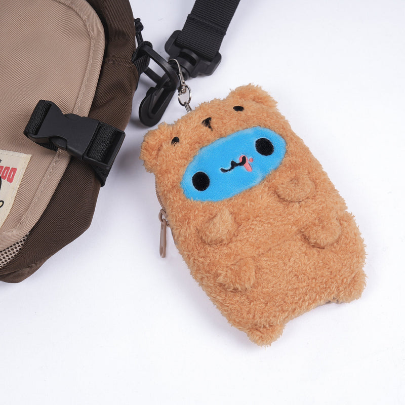 Bugcat Capoo: Brown Bear Capoo Plush Stretchable Ticket Holder Accessories Bugcat Capoo