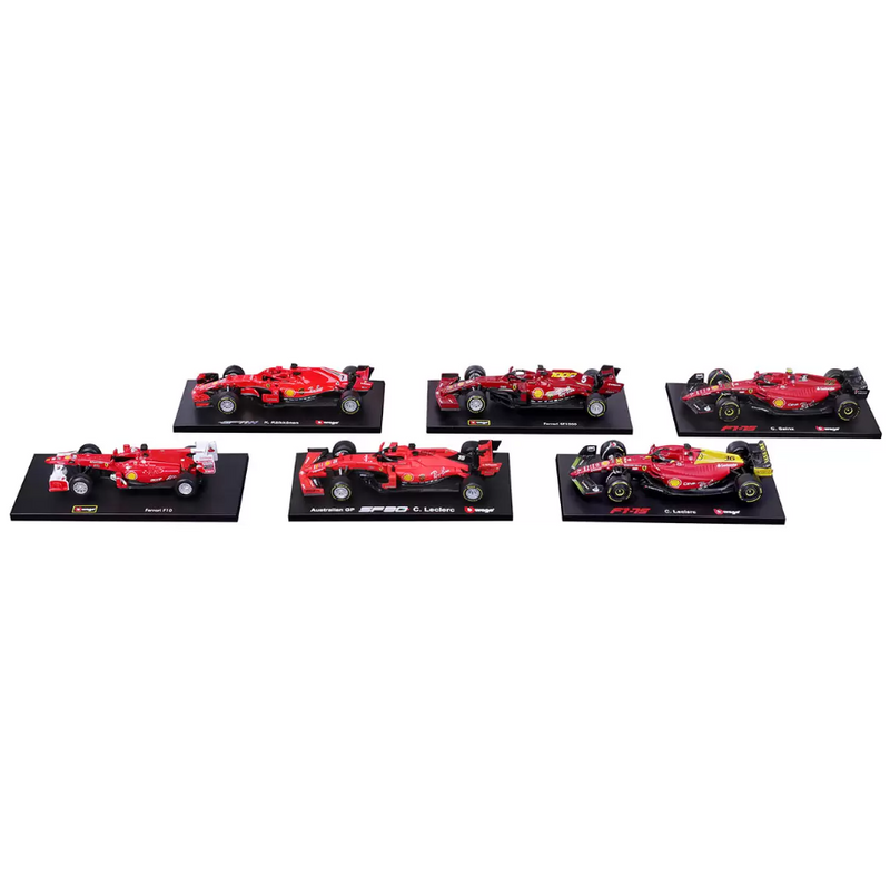 Burago: Ferrari Racing Formula 1 - Exclusive 1:43 Die Cast 6 Pack Set Toys & Games Burago   