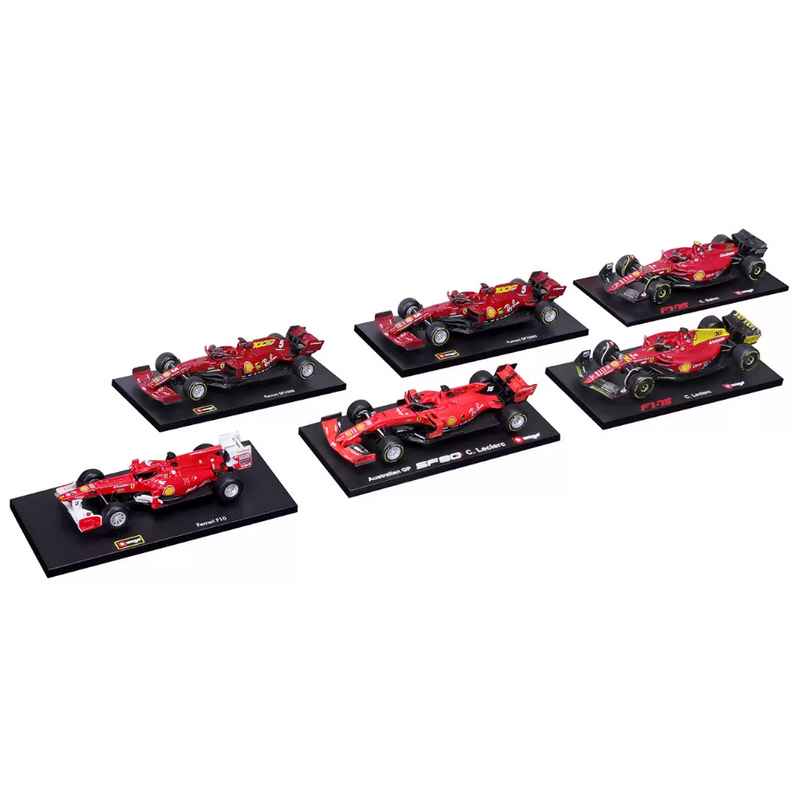 Burago: Ferrari Racing Formula 1 - Exclusive 1:43 Die Cast 6 Pack Set Toys & Games Burago   