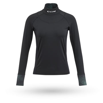 CCM: Woman's Neck Guard Shirt Black - [Medium] [Sporting Goods] Sporting Goods CCM