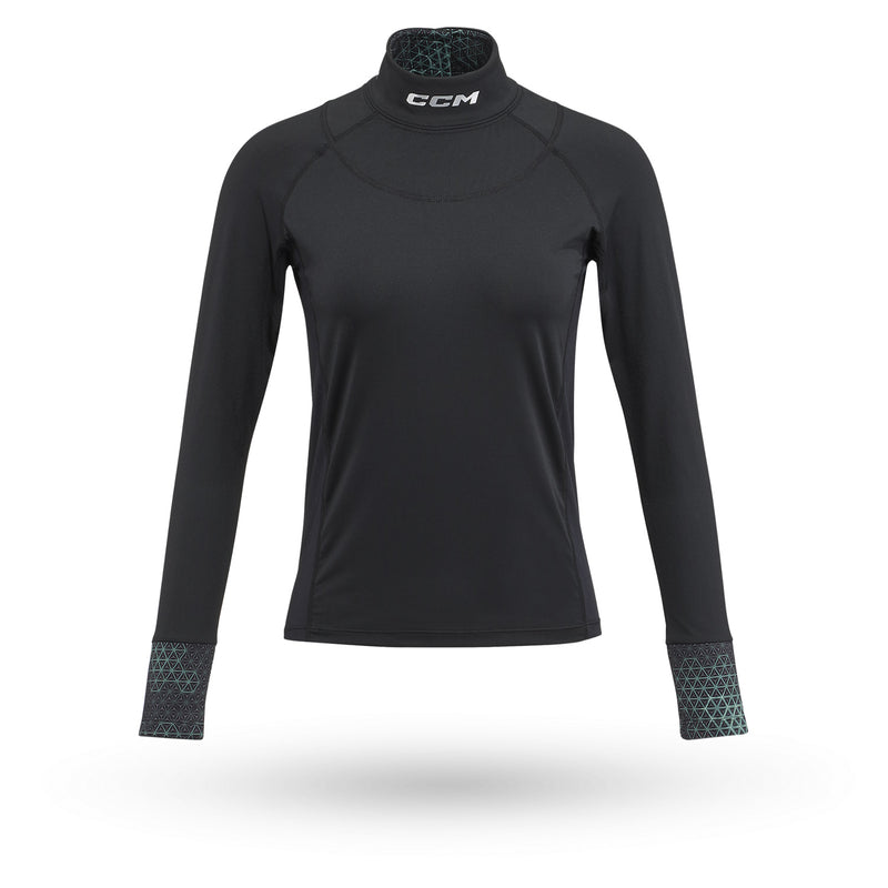CCM: Woman's Neck Guard Shirt Black - [Medium] [Sporting Goods] Sporting Goods CCM
