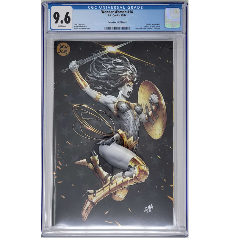 Graded: Wonder Woman: #14 [CGC 9.6 David Nakayama NYCC Exclusive Foil Cover B] 2024 Comics DC Comics