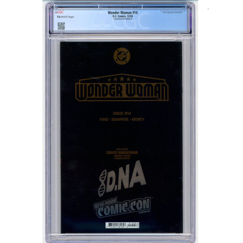 Wonder Woman: #14 [CGC 9.6 David Nakayama NYCC Exclusive Foil CVR B] 2024 Comics DC Comics