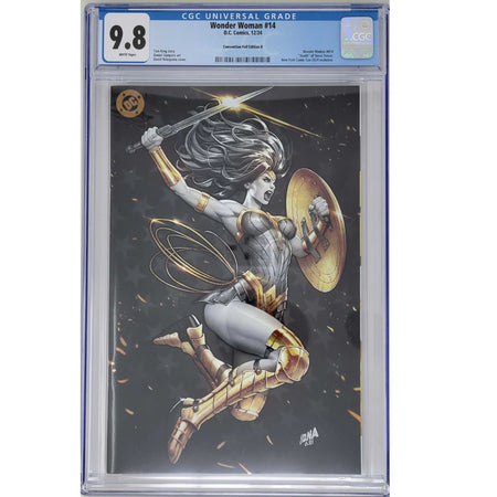 Graded: Wonder Woman #14 [CGC 9.8 David Nakayama NYCC Exclusive Foil Cover B] 2024 Comics DC Comics