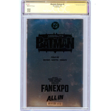 Absolute Batman: #8 [Scott Snyder CGC 9.8 Signature Series Earls Fan Expo] 2025 Comics DC Comics