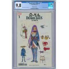 CGC Graded 9.8 Demon Days X-Men: #1 [Peach Momoko Design cover C - 1:500] 2021 Comics Marvel Comics