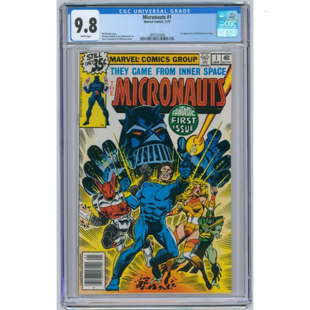 CGC Graded 9.8: Micronauts #1 [Dave Cockrum and Al Milgrom] 1979 Comics Marvel Comics