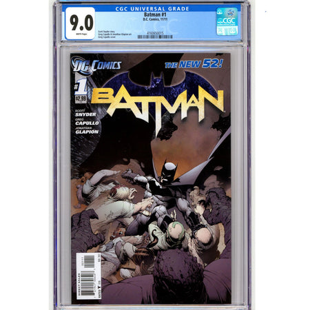 Batman #1: [Greg Capullo CGC 9.0 ] 2011 Comics DC Comics