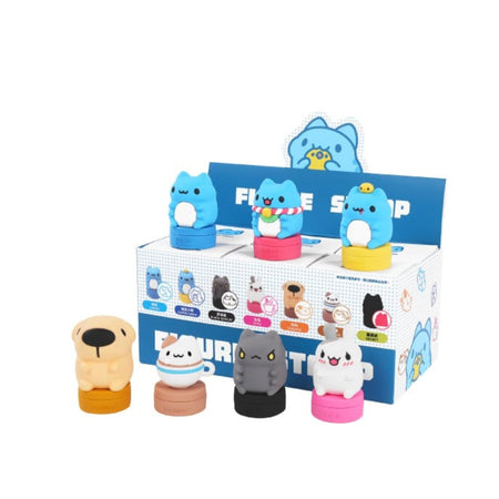 Bugcat Capoo: Capoo & Friends Stamp Figures Blind Box - 1 Random Figure Collectible Bugcat Capoo
