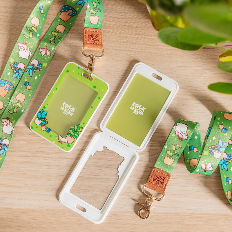 milkmochabear: Clover Card Holder and Lanyard Lanyards Milkmochabear   