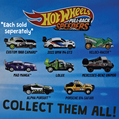 Hot Wheels: Pull-Back Speeders [2022 BMW M4 GT3] Toys & Games Mattel