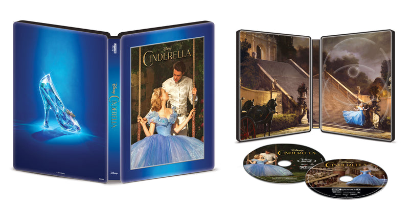 Cinderella - Steelbook [Blu-Ray + 4K UHD] Blu-Ray 4K Movie Disney   