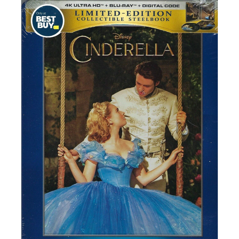 Cinderella - Steelbook [Blu-Ray + 4K UHD] Blu-Ray 4K Movie Disney   