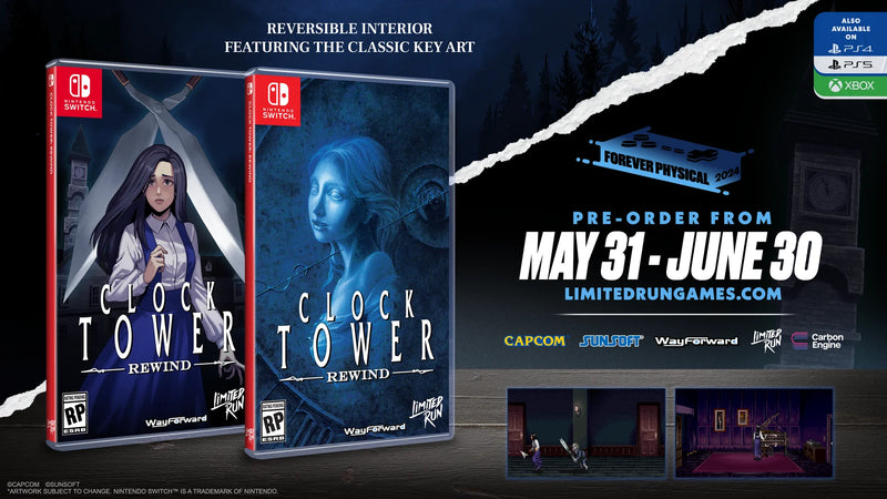 Clock Tower: Rewind - Limited Run Games #243 [Nintendo Switch] Nintendo Switch Video Game Limited Run Games