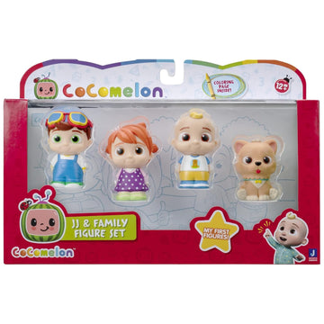 CoComelon: JJ & Family Toy Figure Set [4 Pack] Toys & Games Jazwares   