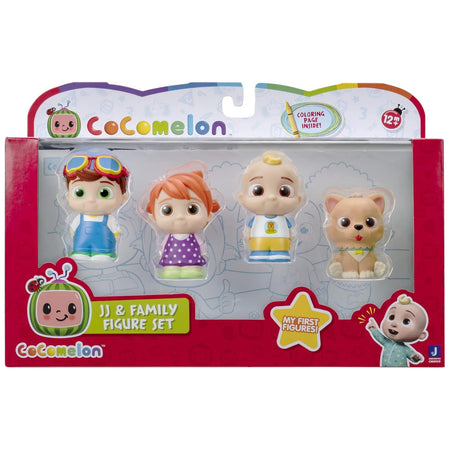 CoComelon: JJ & Family Toy Figure Set [4 Pack] Toys & Games Jazwares   