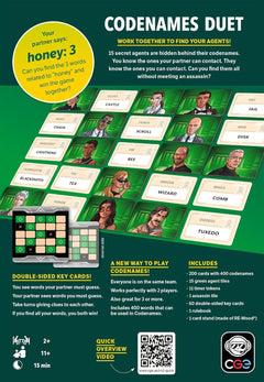 Codenames: Duet - 2nd Edition [Board Game, 2 Players] Board Game CGC (Certified Guaranty Company)