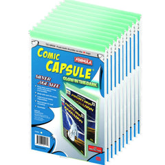 ComicCapsule Protective Case [10 Pack Glow In The Dark Silver Age Size]