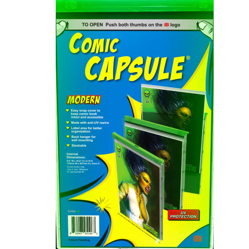 ComicCapsule Protective Case [Green Modern Age Size]