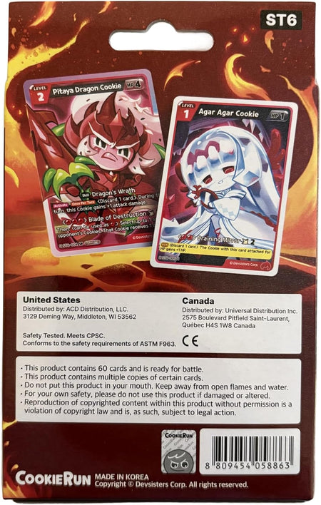 CookieRun Braverse TCG: Flames of Immortality Starter Deck (ST6) Card Game Devsisters