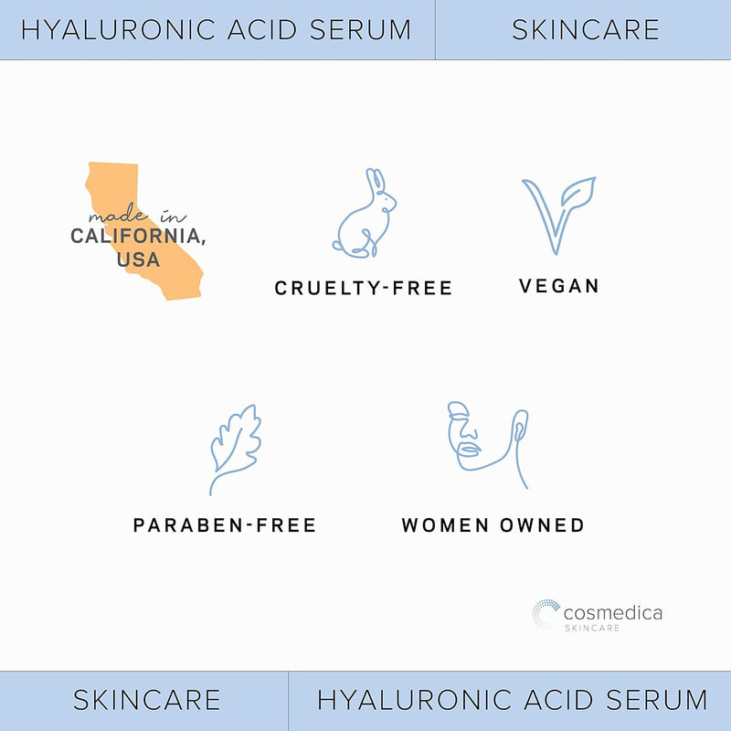 Cosmedica Skincare: Hyaluronic Acid Serum - 60 ML [Beauty] Beauty Cosmedica   