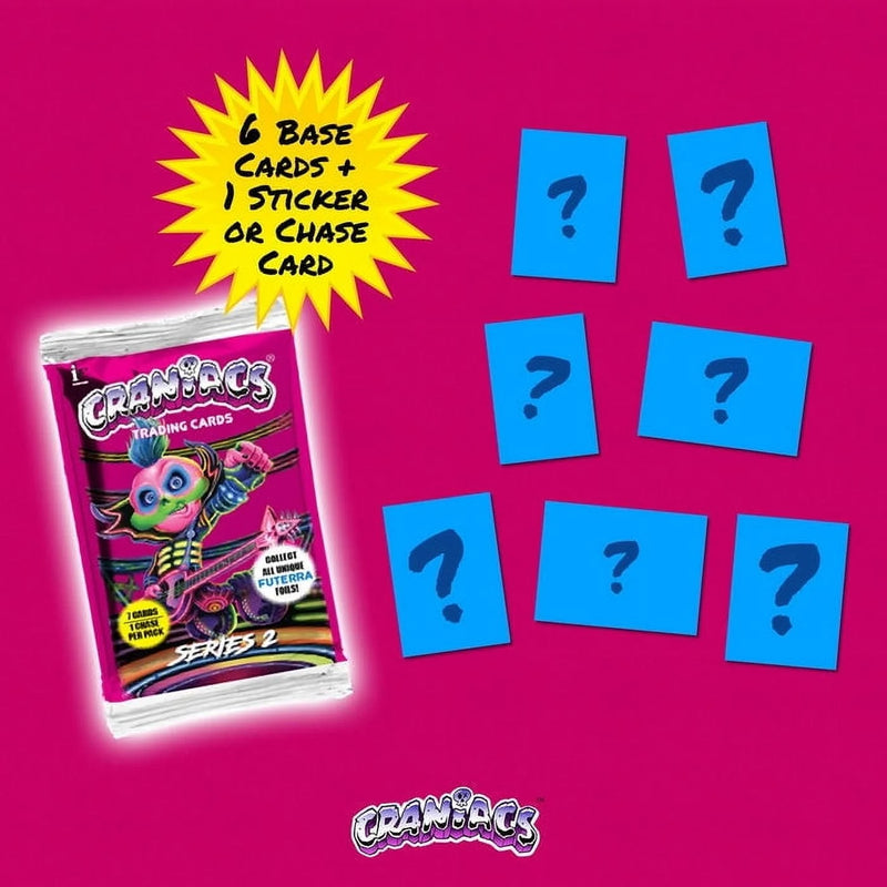 Craniacs TCG: Series 2 Trading Cards Hobby Box - 24 Packs Card Game Ira Friedman Enterprises