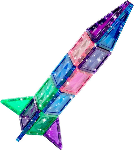 Crayola: Mini Glitter - 24 Piece Magnetic Tile Set Toys & Games Create On