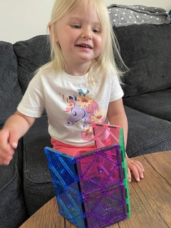 Crayola: Glitter - 40 Piece Magnetic Tile Set Toys & Games Create On