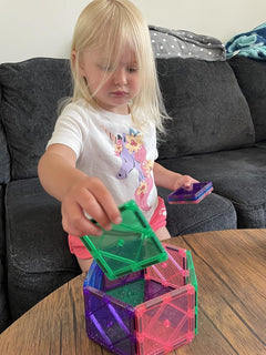 Crayola: Glitter - 40 Piece Magnetic Tile Set Toys & Games Create On