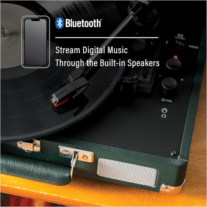 Crosley: Cruiser Plus Turntable - Emerald - CR8005F-EM [Electronics] Electronics Crosley