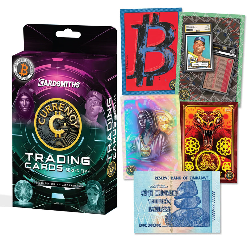 Cardsmiths Currency Trading Cards: Series 5 Collector Box - 2 Packs Collectible Cardsmiths