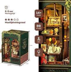 CuteBee: Book Journey - Owl Bookstore DIY Miniature House Model Kit CuteBee