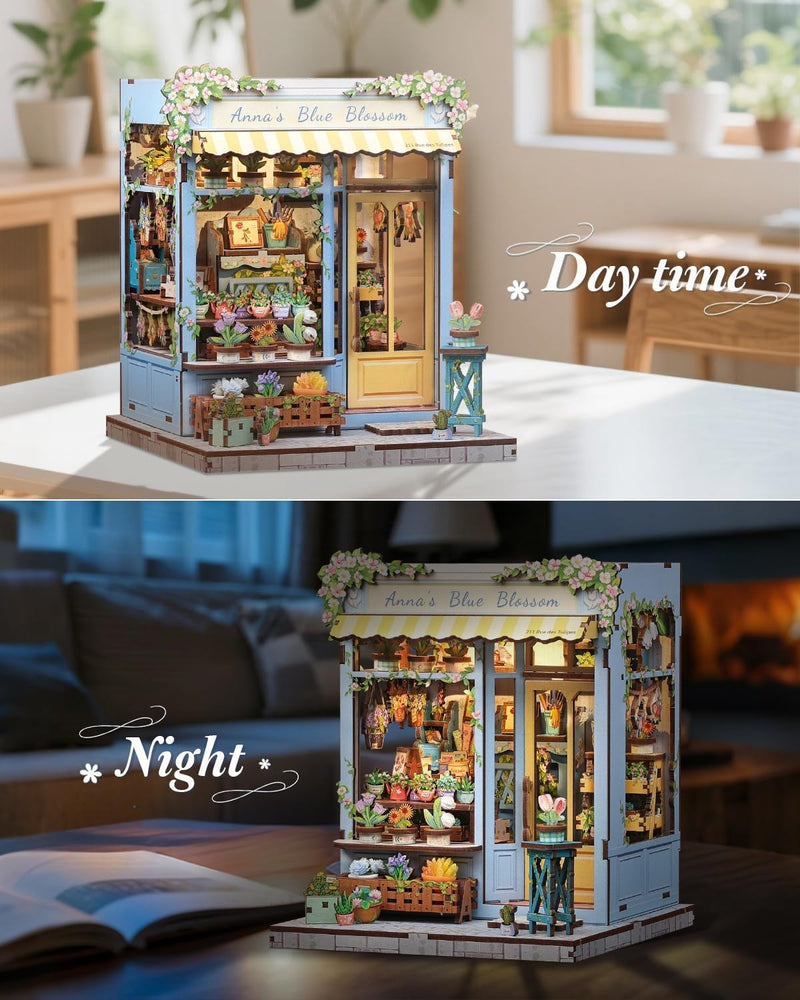 CuteBee: City Walk - Anna's Blue Blossom DIY Miniature House Model Kit CuteBee