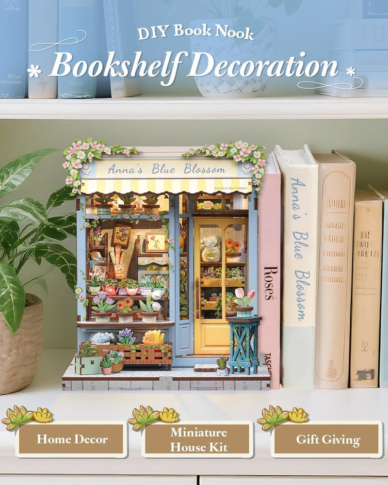CuteBee: City Walk - Anna's Blue Blossom DIY Miniature House Model Kit CuteBee