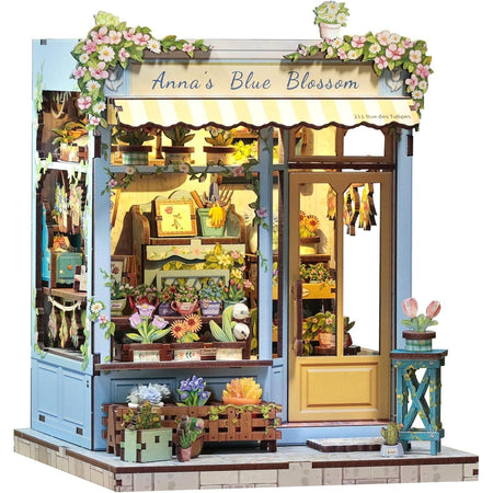 CuteBee: City Walk - Anna's Blue Blossom DIY Miniature House Model Kit CuteBee