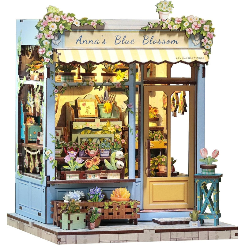 CuteBee: City Walk - Anna's Blue Blossom DIY Miniature House Model Kit CuteBee