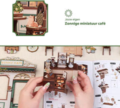 CuteBee: City Walk - Sunny Cafe DIY Miniature House Model Kit CuteBee