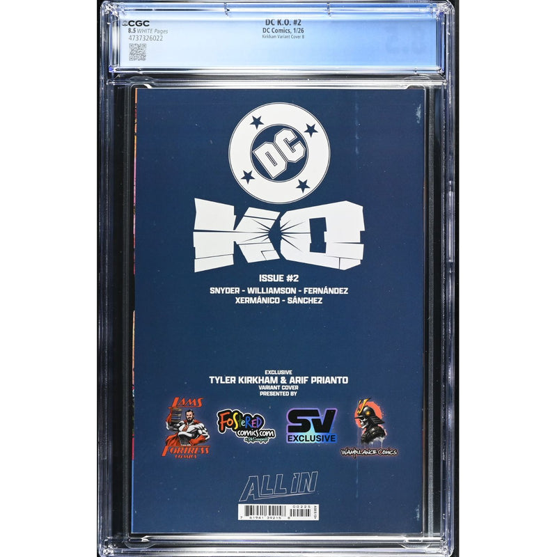 DC K.O.: #2 [Tyler Kirkman CGC 8.5 Shopville Exclusive] 2025