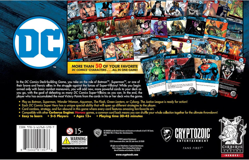 DC Comics: Deck Building Game [Board Game, 2-5 Players] Board Game DC Comics