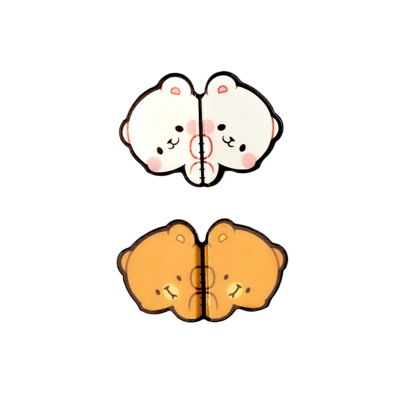 Milk Mocha Bear: Peeking Magnetic Bookmarks Daily Accessories Milk Mocha Bear