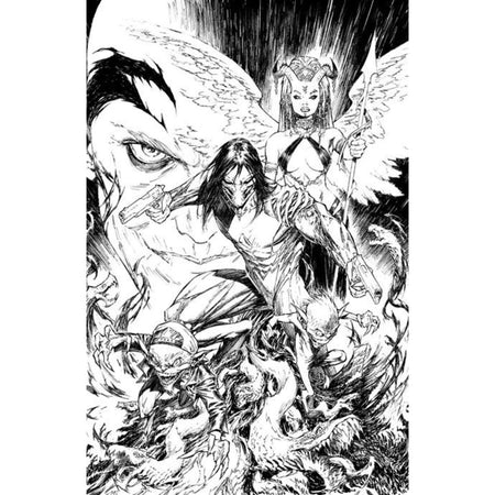 Darkness: #1 [Marc Silvestri B&W Virgin CVR I - 1:250] 2025 Comics Image Comics